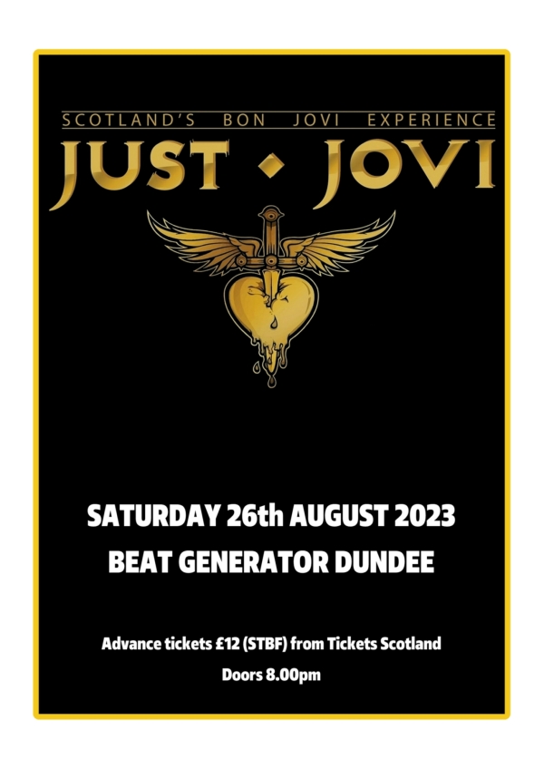 Just Jovi Sat the 26th of Aug